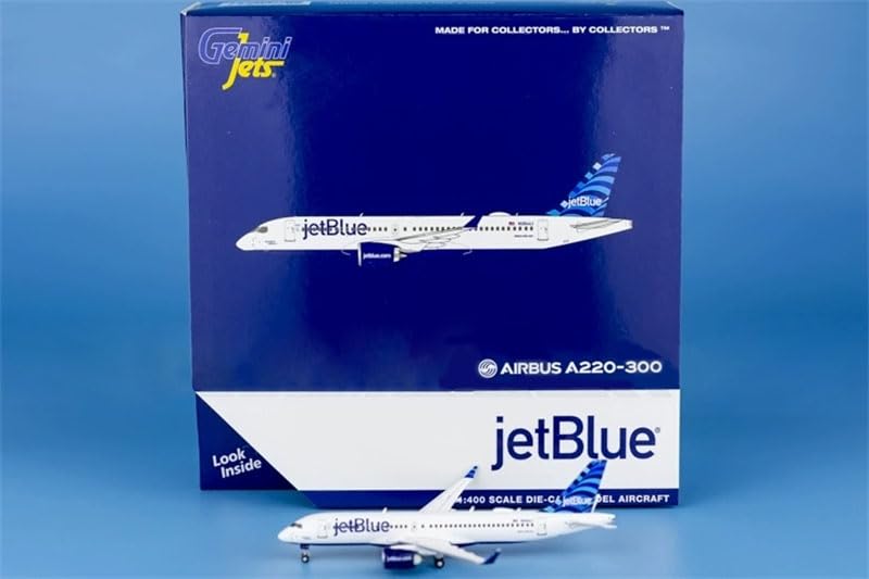 for GeminiJets for jetBlue for Airbus A220-300 N3044J 1/400